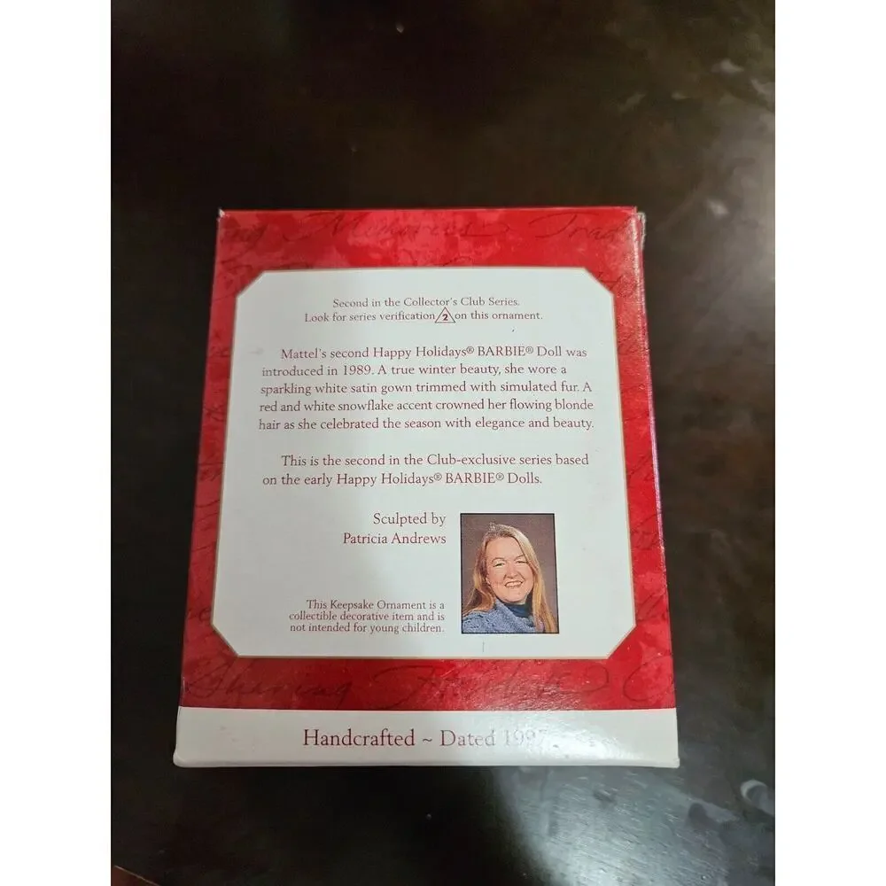 1997 Hallmark Keepsake Ornament - Club Edition - Happy Holidays Barbie NIB